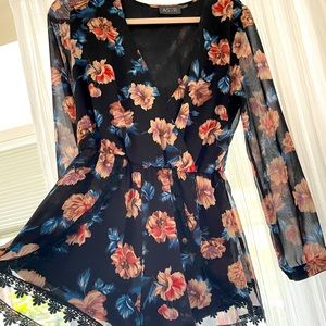 ASTR long sleeve romper